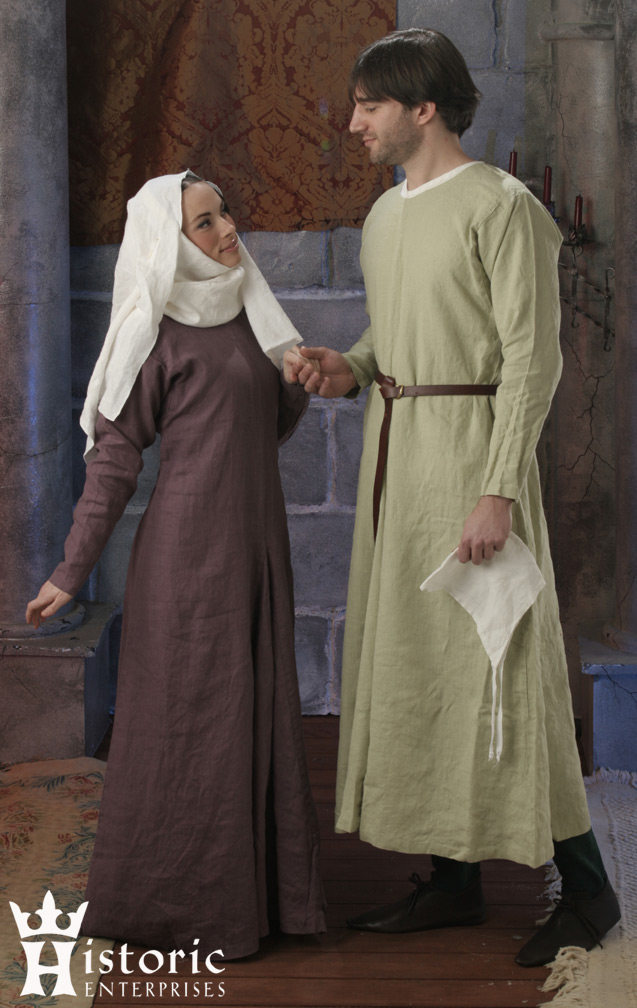 Gown, Early Medieval, 10th-13th C., Linen