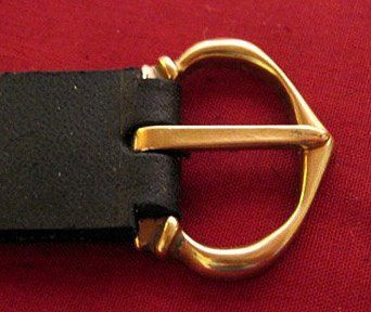 Buckle, Bronze, Pointed D, 1/2"