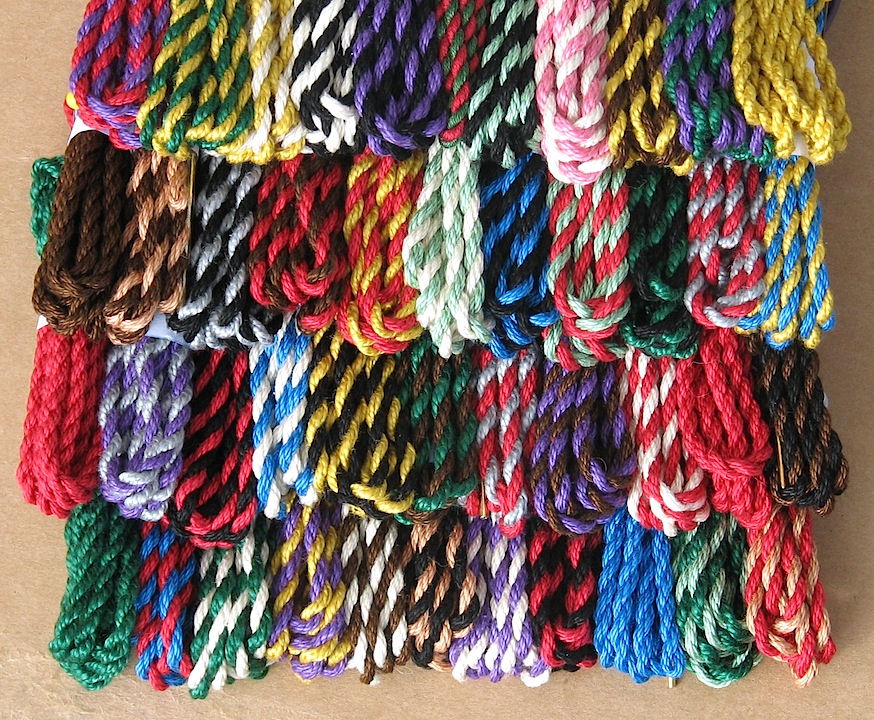 Laces, hand made, single