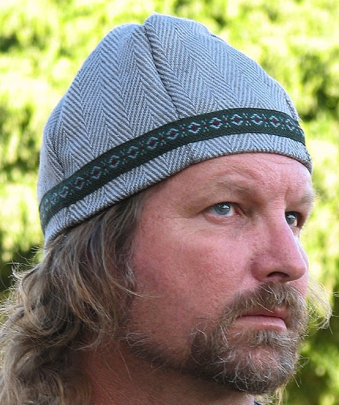 Hat, Viking, Trimmed, Linen