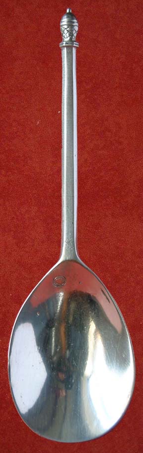 Spoon, Pewter, Acorn-knop (pewter) - Click Image to Close