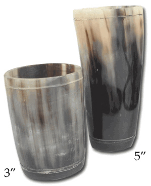 Horn Cup, 3" - Click Image to Close