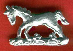 Pin, Pewter, Horse - Click Image to Close