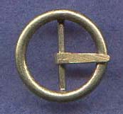 Buckle, Bronze, Round, 5/8", pkg of 2
