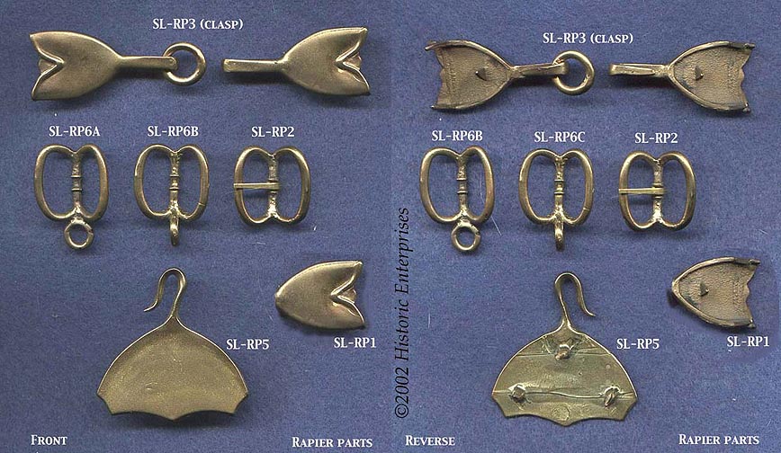Rapier Belt and Sword Hanger set, Bronze, 16th century