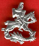 Pin, Pewter, St. George - Click Image to Close