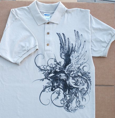 (image for) Polo Shirt, Winged jousting helmet