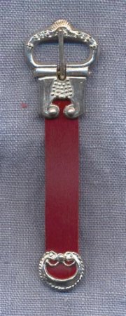 (image for) Buckle and Chape Set, Pewter, 15th C., 1/2"