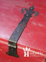 (image for) Chest Hinge, Fleur de Lis, pair