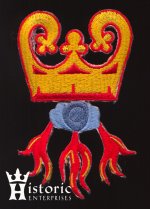 (image for) Badge, Livery, Burgundian Firesteel, Satin thread