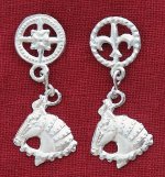(image for) Pin, Pewter, Warhorse w/ choice of hanger