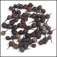 (image for) Cubeb, whole, glass bottle