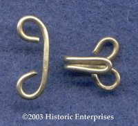 (image for) Hook & Eye, copper alloy, pkg of 4