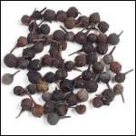 (image for) Cubeb, whole, glass bottle