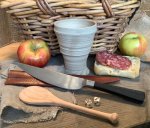 (image for) Dining set- Pottery, horn & wood