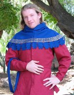(image for) Hood, Embellished, Blue Wool