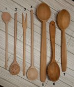 (image for) Spoons, Wooden (misc shapes)