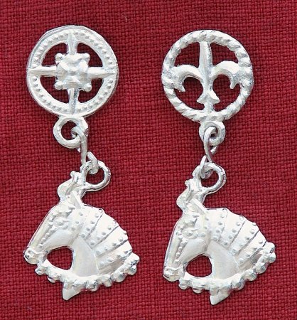 (image for) Pin, Pewter, Warhorse w/ choice of hanger