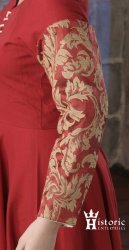 (image for) Sleeves, Ladies, 15th C. Damask or Brocade