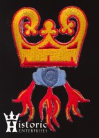 (image for) Badge, Livery, Burgundian Firesteel, Satin thread
