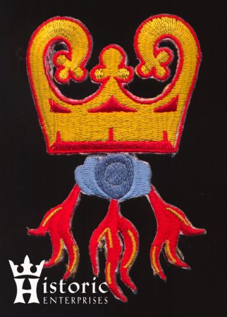 (image for) Badge, Livery, Burgundian Firesteel, Satin thread