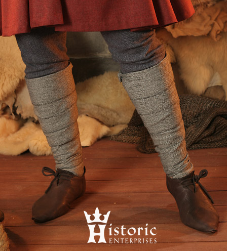 HANDWOVEN LEG WRAPS/ Diamond / Herringbone Motif Winingas / Putee / Leg  Bindings or Wickelbander for Roman / Viking / Medieval Reenactment. 