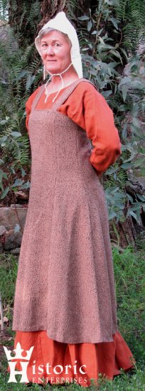 Gown, Viking apron, (Hangeroc), wool, MADE TO ORDER - Click Image to Close