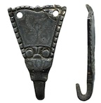 Hooked tags for winingas, Triangular, c. 9th C., copper alloy [SL-WH03 ...