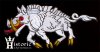 (image for) Badge, Livery, Gloucester ''White Boar'', Satin thread