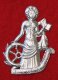 (image for) Badge, Pewter, St. Catherine