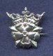 (image for) Pin, Pewter, Crowned Rose