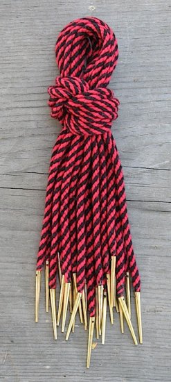 (image for) Points, red/black cord, bundle of 12 - Click Image to Close